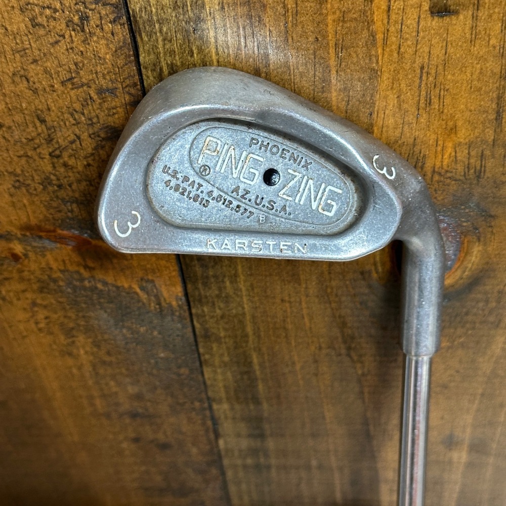 Ping Zing 3 Black dot Iron Golf Club Karsten Shaft‎ Golf Pride Grip
